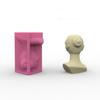 Silicone Vase Molds Succulent Planter Mold Human Head Shape Silicone Flowerpot Mold Suitable for Crafting Vase Planter
