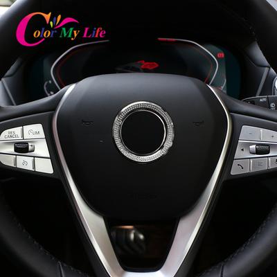 Car Steering Wheel Logo Circle Ring Trim Sticker for BMW 1/2/3/4/5/7 Series X1 F48 X3 X5 F10 F20 F30 F34 F25 E70 E46 E90 E60