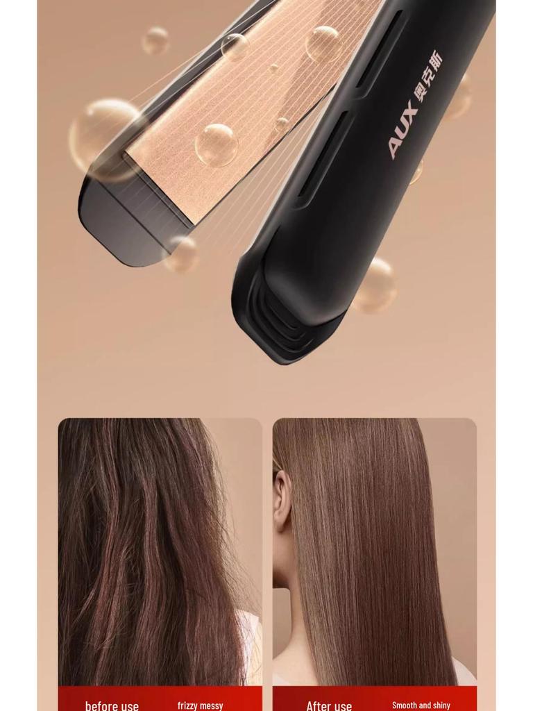 Dual-Use Professional Hair Salon Straightening & Curling Iron with Negative Ions