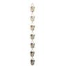 Bronze Tripod Rain Chain, 3.28ft, 7cups, Vanized Antique Bronze Hanging Decorative Rainwater Catch Chain for Outdoor Garden, Yard, Temple