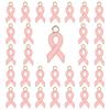 30pcs Ribbon Pendant Jewelry Making DIY Accessories for Necklace Bracelet Key Chain Pink