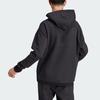 Adidas New Z.N.E. Premium Hoodie With Solid Color Logo, Quick-Dry, Casual, Loose-Fit Men Tops Black IN5115