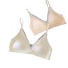 Lace French Seamless Triangle Cup Underwear Thin Small Breasts Gather Comfortable No Steel Ring Bra Sexy Lace
