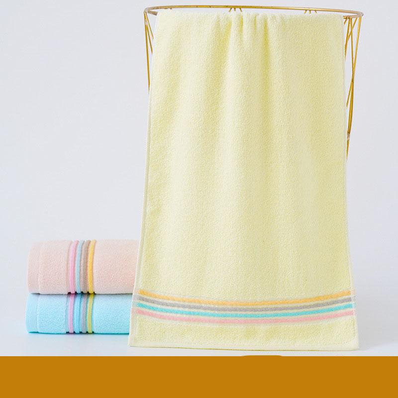 Pure Cotton Thick Absorbent Face Towel Large Size Home Bath Towel with Jacquard Patterns Quick Dry Soft Skin Friendly