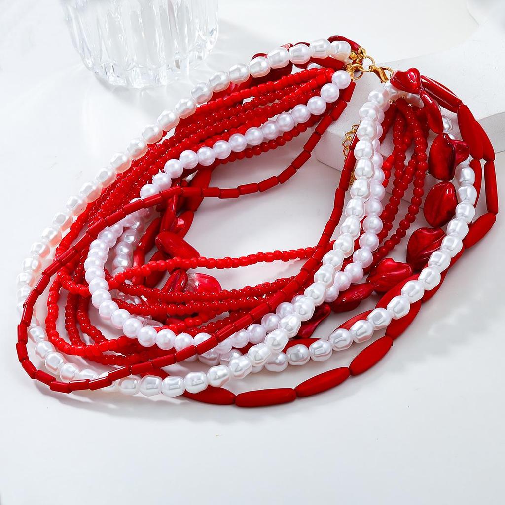 Bohemian Ethnic Style Multi-Layer Pearl Necklace