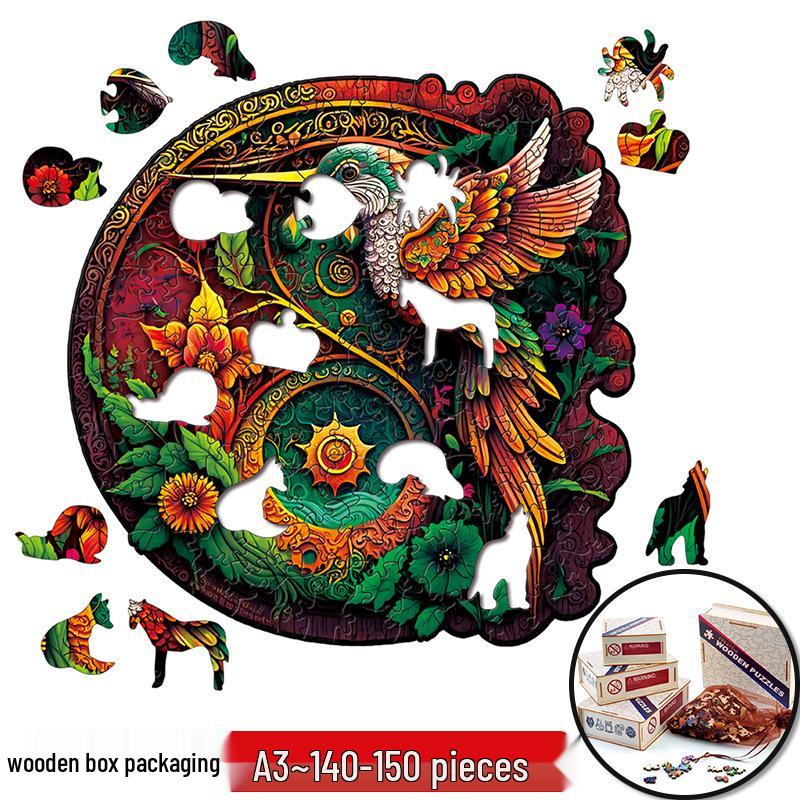 Irregular Animal Dog Penguin Wooden Puzzle in Stock