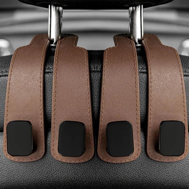 Car Headrest Hooks Hanger for Bags Seat Back Organizer Holder Clips Auto Fastener Hooks Car St