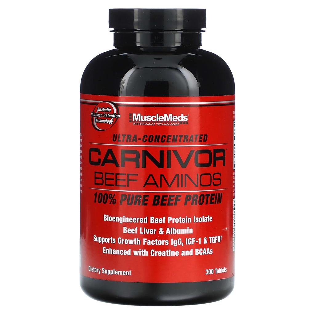 Caniber Beef Amino, 100% Pure Beef Protein, 300 Tablets