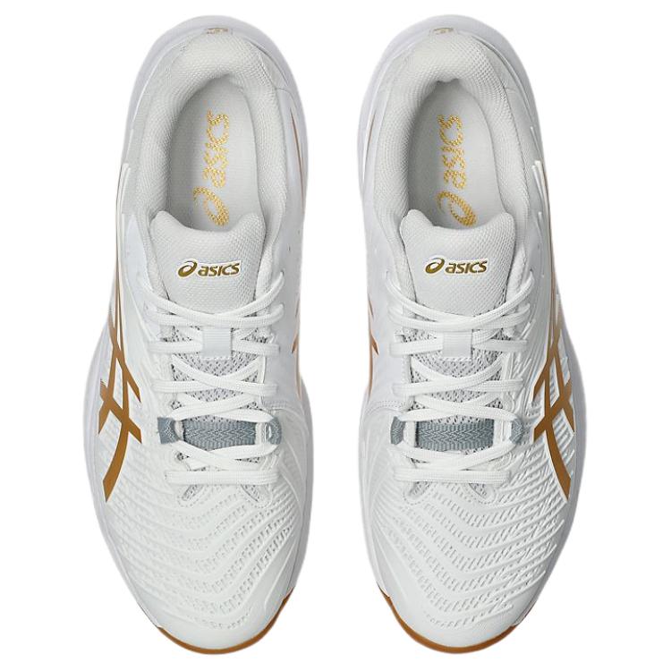 Asics Court Control FF 4 2E Comfortable Durable Supportive Badminton Shoes Unisex Sneaker White Platinum 1073A094-100