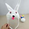 1/3/4pcs Bunnies Costume Set Ears Headband Tail Bowtie Gloves for Kids Halloween Christmas Party Animal Cosplay Costumes