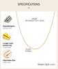 Minimalistische Schlangenkette Halskette, Anlaufgeschützt 18K Vergoldeter Edelstahl Dünn Vielseitig Basis Layering Schmuck