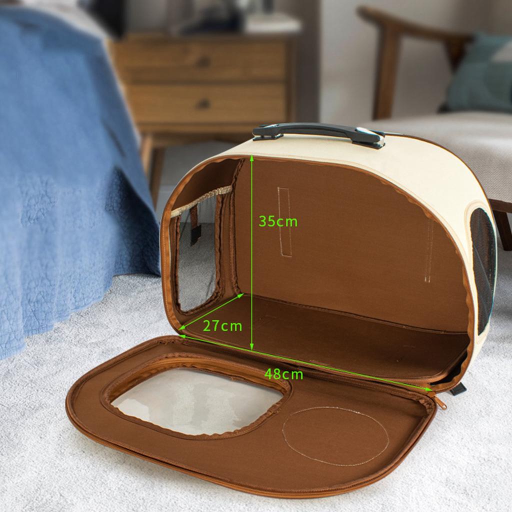 Cat Carrier Backpack Large Capacity Ventilate Transparent Window Cat Travel Bag for Outdoor Travel