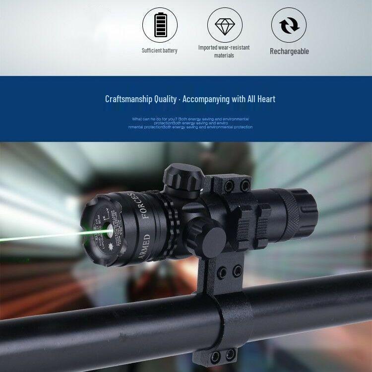 Green Laser Sight: Shockproof, Waterproof, 360° Adjustable, Infrared, Long-Range Outdoor Use