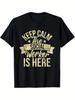 Stay Calm The Social Worker Is Here A Charitable GentleUnisexS TShirt Perfect for Casual Summer Outdoor Activities