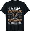 Legends Born In 1968 Oversized Tshirt Bday Mens Clothing On Demand Cotton Tshirt Ropa Hombre Fashion Fitness T Shirt Tops