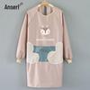 Ancai Rui Waterproof Long-Sleeved Kitchen Apron with Hand Wipes