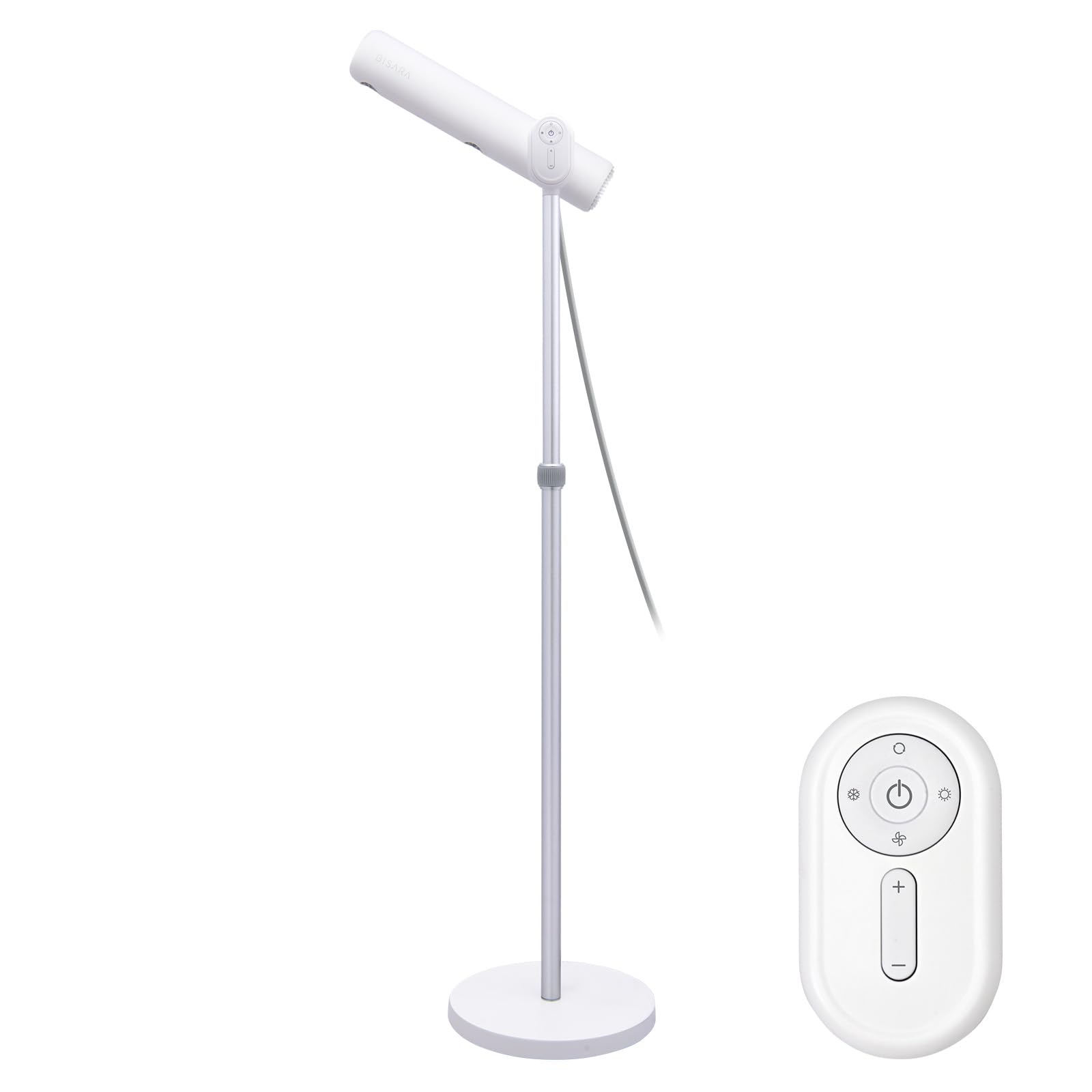 

Магазин BISARA Light Stand Dryer Dry while Beautiful Hair Отрицательные ионы Пульт дистанционного управления Фен QUADS [Официальный эксклюзив] Hands-free [НОВИНКА] белый