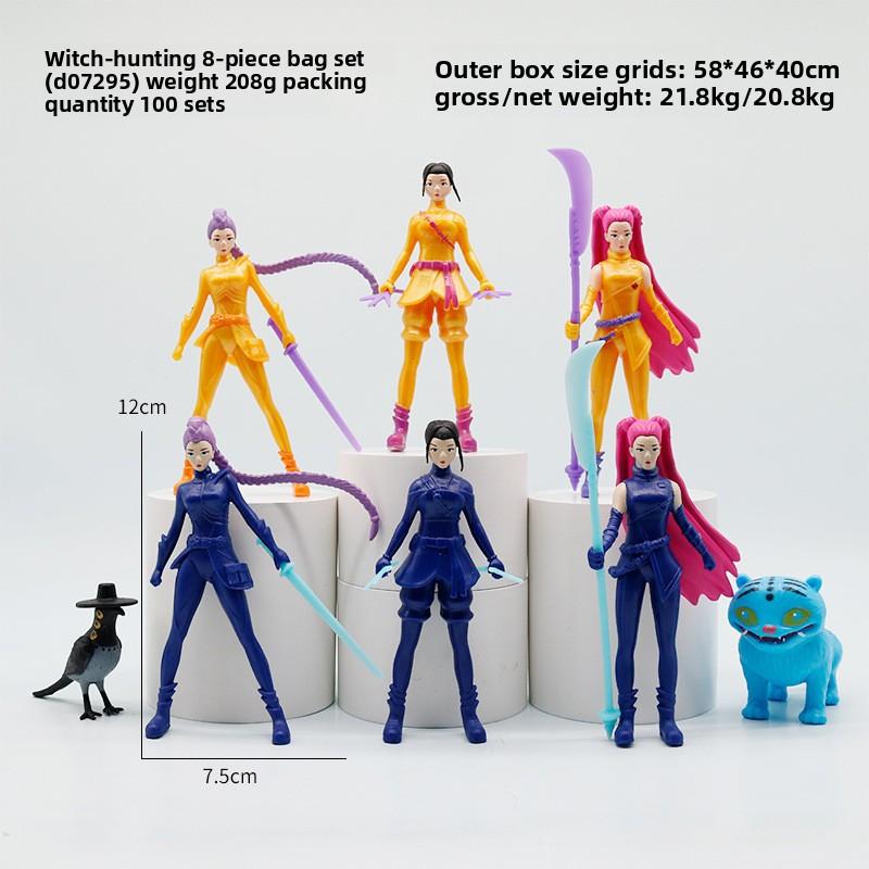 KPOP Witch Hunter Animation Figure Series Peripheral Games Doll Doll Model Tabletop Ornament