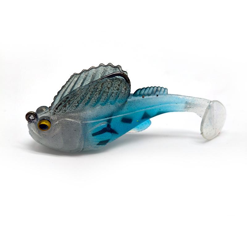 

Anti-Hang Jitterbug Soft Lure Bag with Lead Sinker for Bottom Fishing - Ideal for Mandarinfish, Catfish, and Black Carp 5.5cm 7g Single