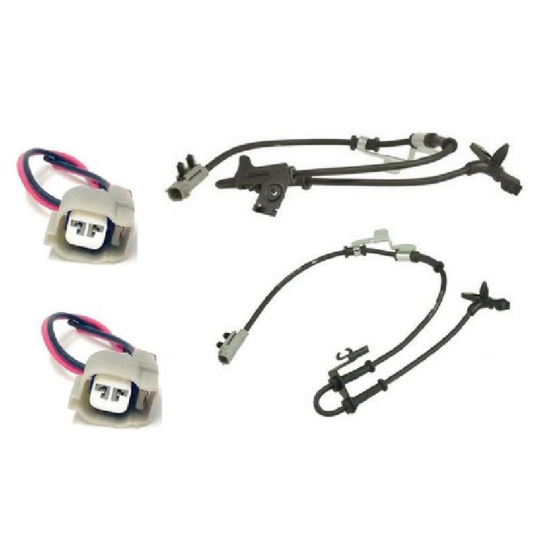2 x ABS Wheel Speed Sensor & Connectors Front Fits Town & Country Voyager &
