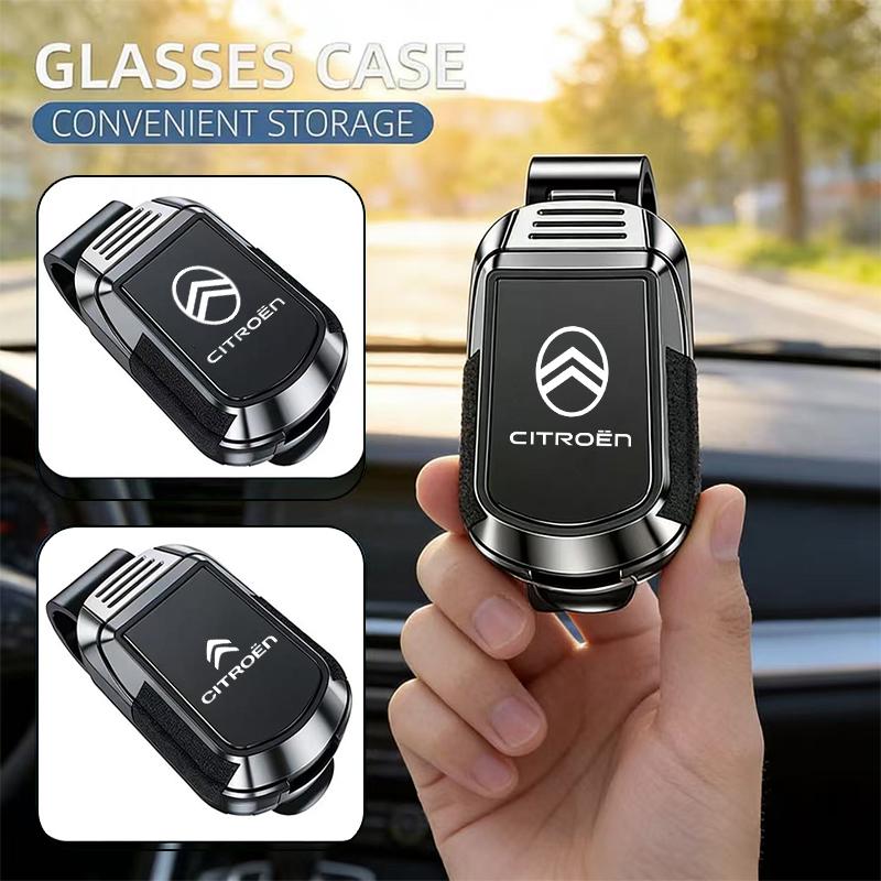 CRT3 Car Interior Sun Visor Eyeglasses Holder Sunglasses Clip For Citroen Picasso Jumper Cactus Saxo Jumpy C-Elysee C15 C4L CelyseeC6