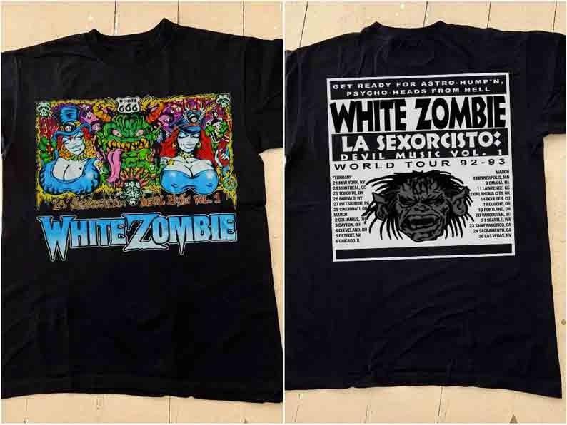 

White Zombie T-Shirt Vintage White Zombie La Sexorcisto Devil Music Vol T-Shirt 2XL