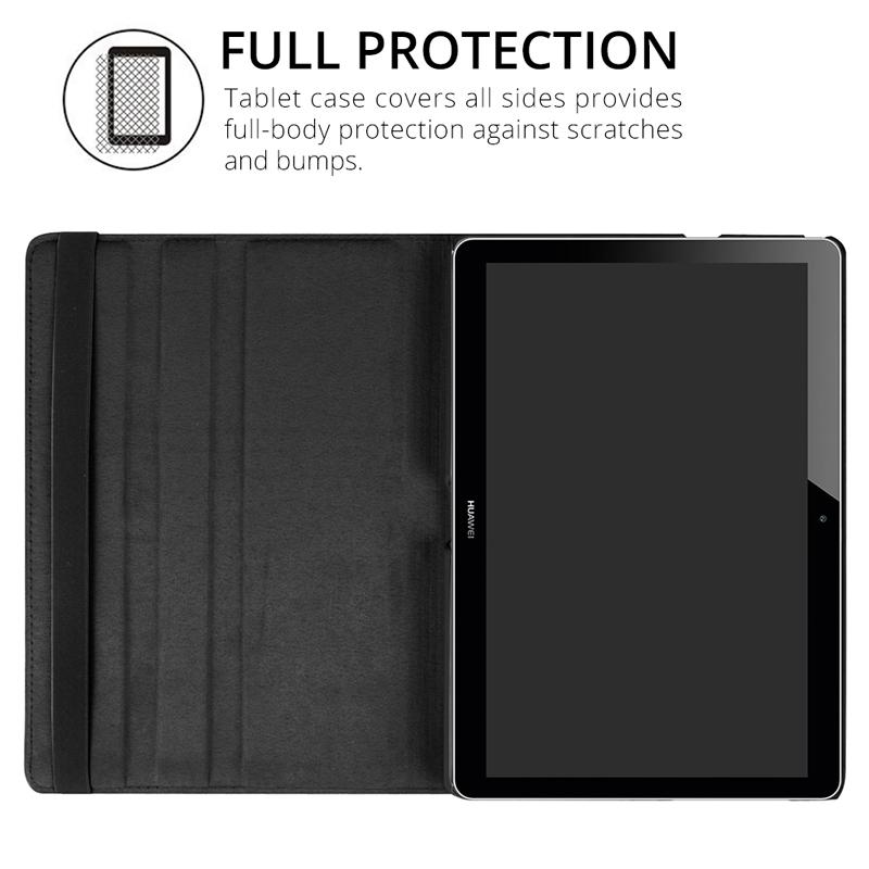 Rotating Case for Huawei MediaPad T5 10 T3 9.6 M5 Lite 10.1 8.0 Stand Cover for Huawei MatePad 11 T10S T10 10.4 T8 Tablet Funda