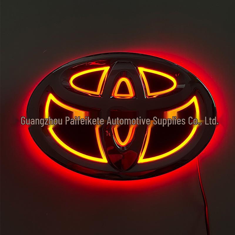 5D Glowing Logo Stickers for Toyota Corolla, Levin, Camry, Highlander - Front & Rear