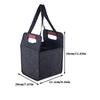 Drink Holder with Handle Reusable Car Insulated Beverage Tote Bag Foldable Tote Bag for Daily Commute Car Picnic Cruise Party