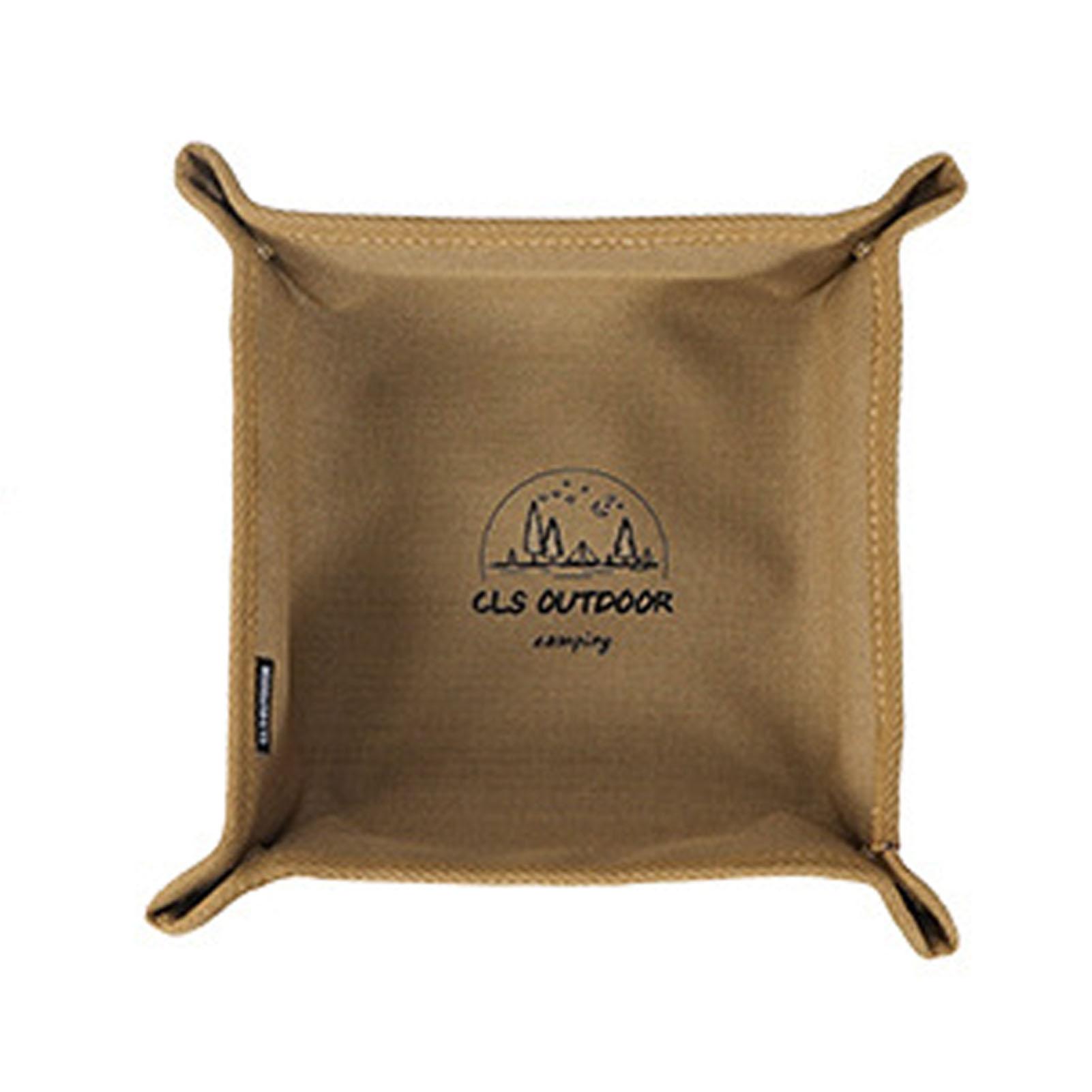 

Кемпинговый настольный органайзер Квадратный Хаки Складной Портативный Кемпинговый ящик-лоток для мелочей для улицы