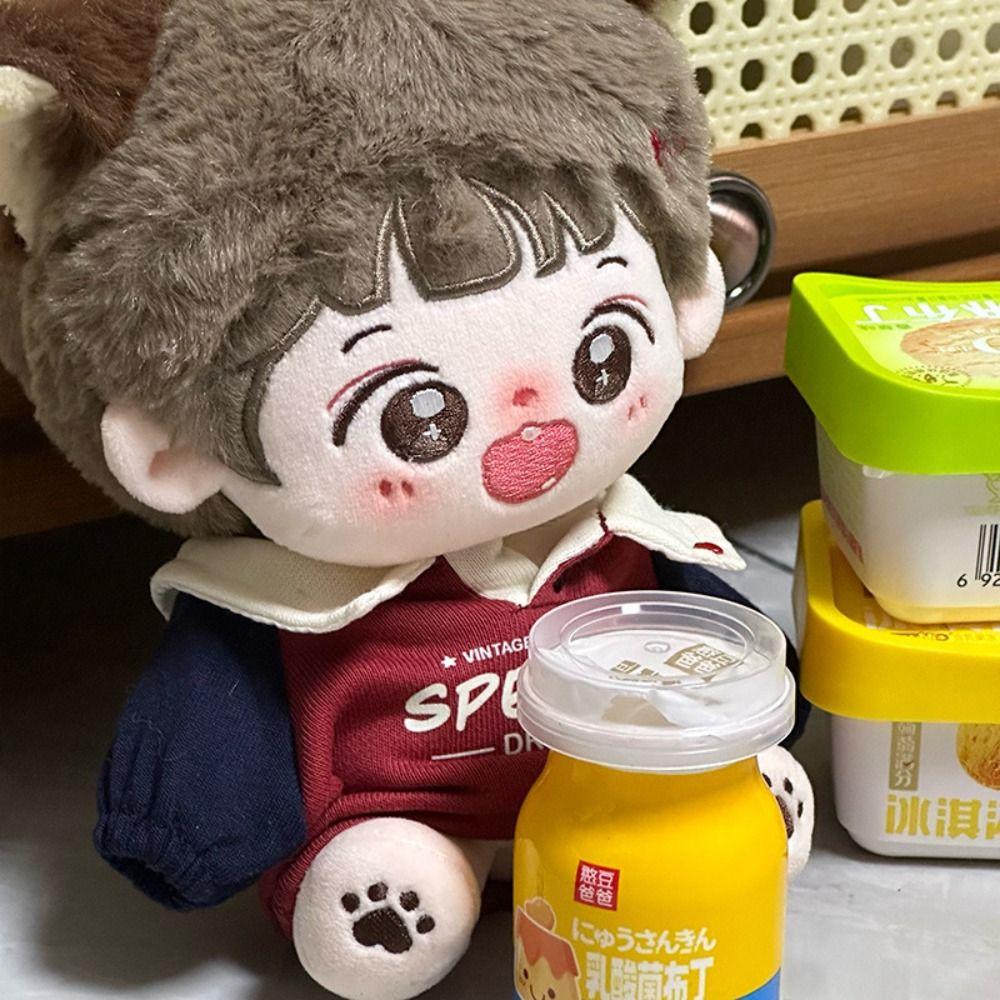 Lovely Cotton Doll Hoodie Plush Stuffed 20CM Doll Plush Toys Clothing Doll Accessories