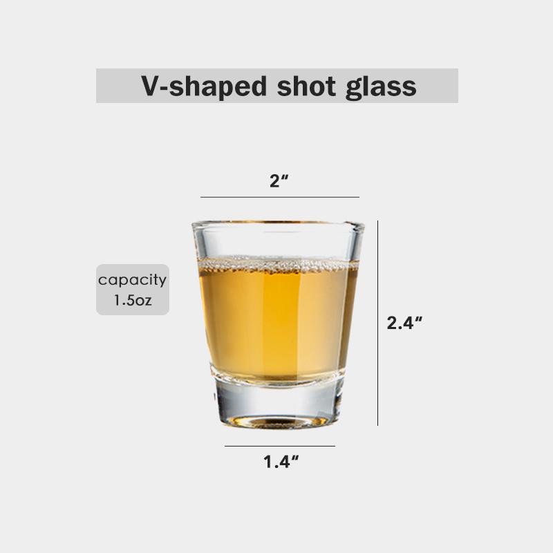 

V-образные стопки, прочные стаканы для текилы и эспрессо, маленькие стаканы, прозрачные стопки для бара