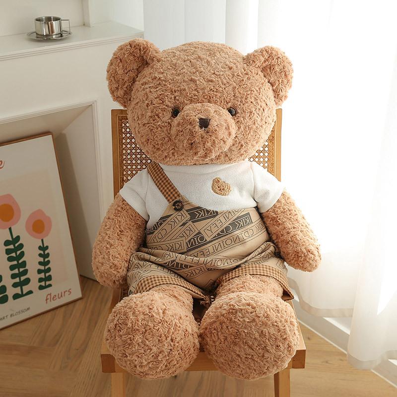 Couple bear doll plush toy girl sleeping on the bed doll is also a stall doll warm children's birthday gift
