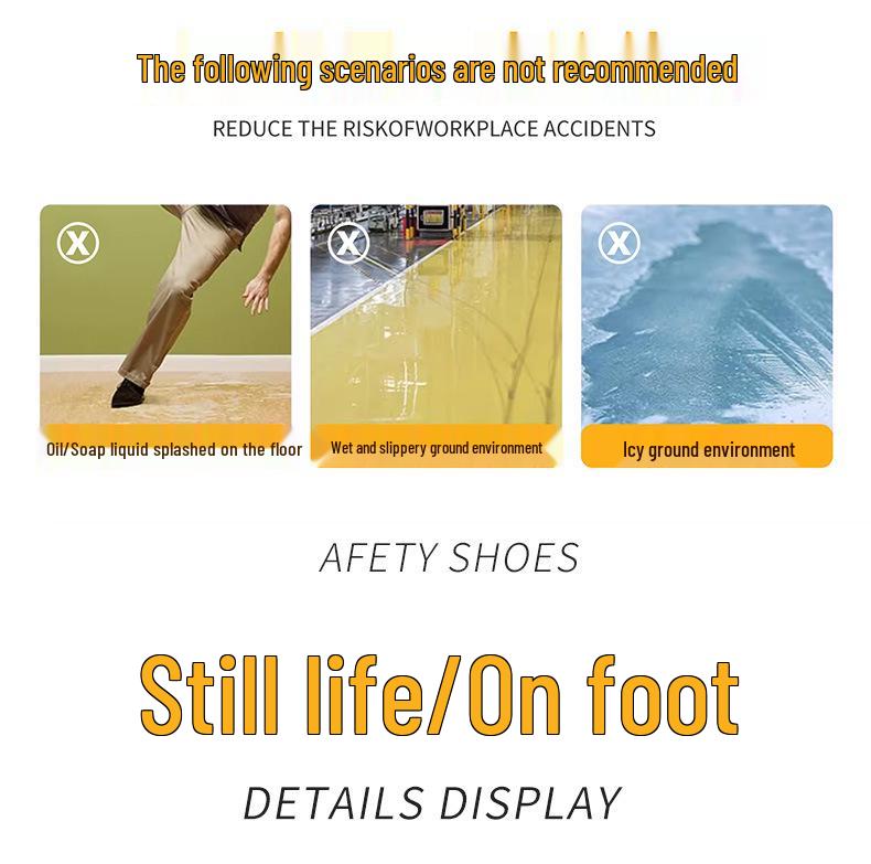 Anti-Static Dustproof Steel Toe Safety Shoes - Non-Slip, Anti-Smash, Anti-Puncture Work Footwear