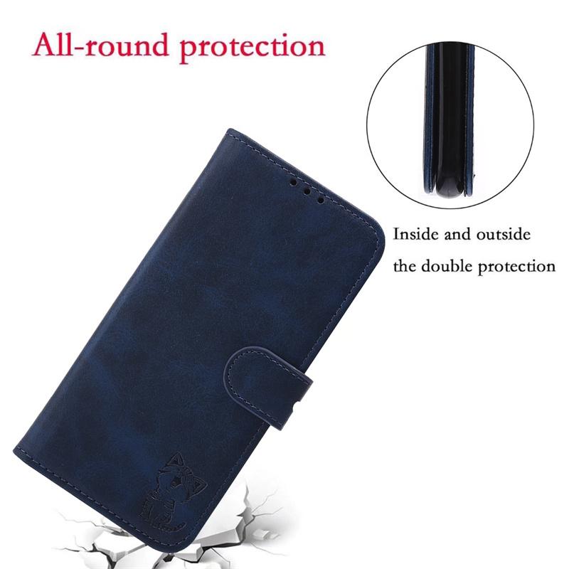 Cat Flip Leather Phone Case for Samsung Galaxy A54 A14 A23 A13 A53 A33 A73 A52 A72 A12 A32 A22 A82 A42 Card Wallet Cover