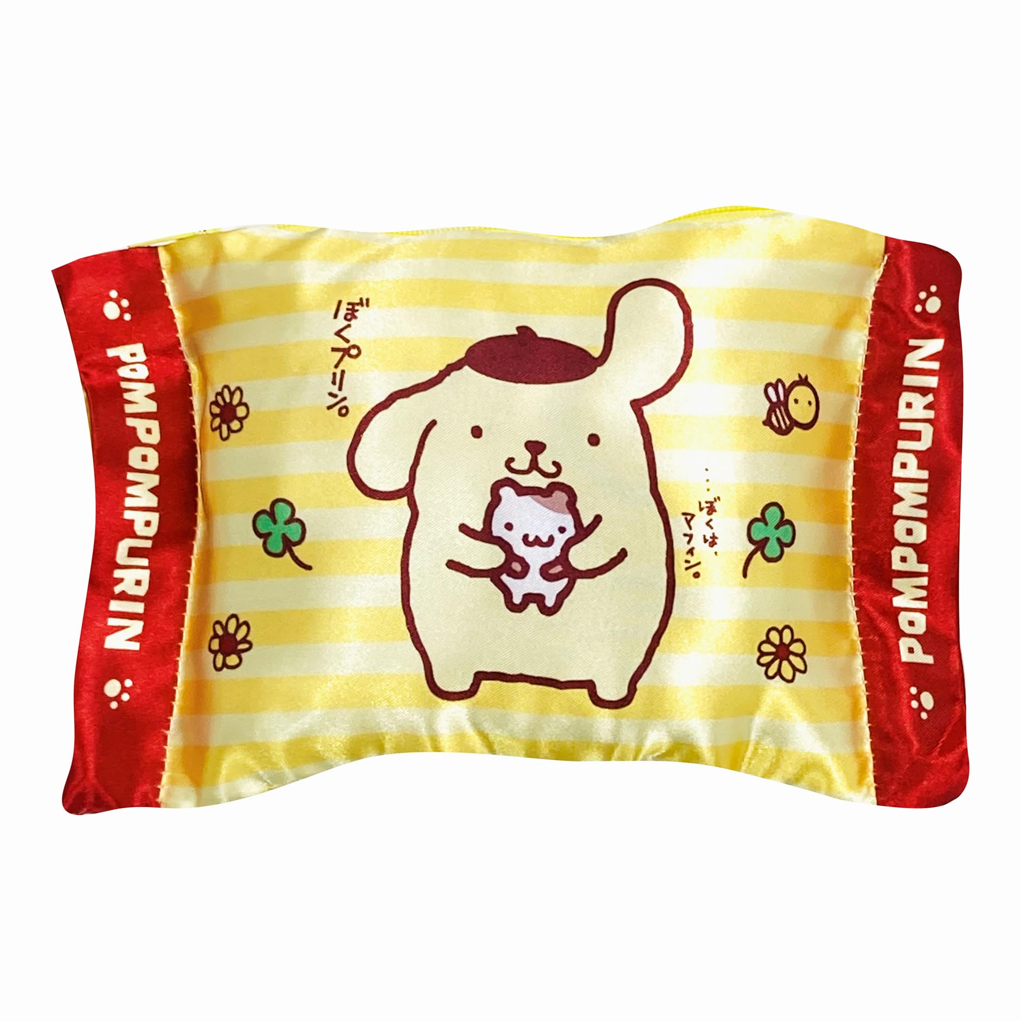 

MORIPiLO Pompompurin Tissue Sanrio Small Item Plush Toy 20x14cm by Morishita Makura Case, Characters, Case, Pouch, Cute, (Pillow Pouch, Yellow)
