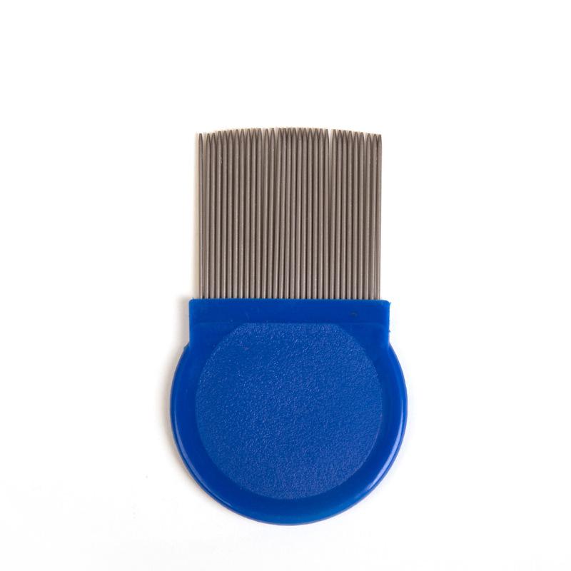 Pet Flea Comb, Cat and Dog Lice Removal Stainless Steel Long-needle Fine-toothed Comb, Pet Hair Comb