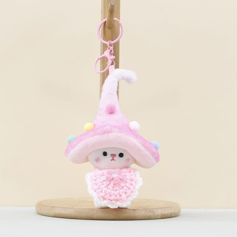 

Cute Mushroom Elf Plush Keychain Kawaii Stuffed Animal Doll for Bag Backpack Luggage Car Key Pendant Women Girls Gift