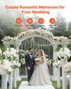 VEVOR Flower Balls Arrangement Bouquet 10 PCS, 450 Mm Diameter Artificial Flower Balls Wedding White Roses Centerpieces