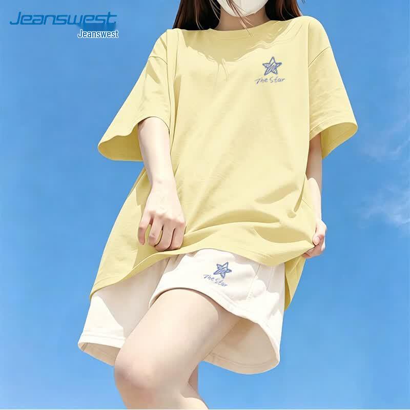 Jeanswest Women s Cotton T-shirt & Shorts Set S