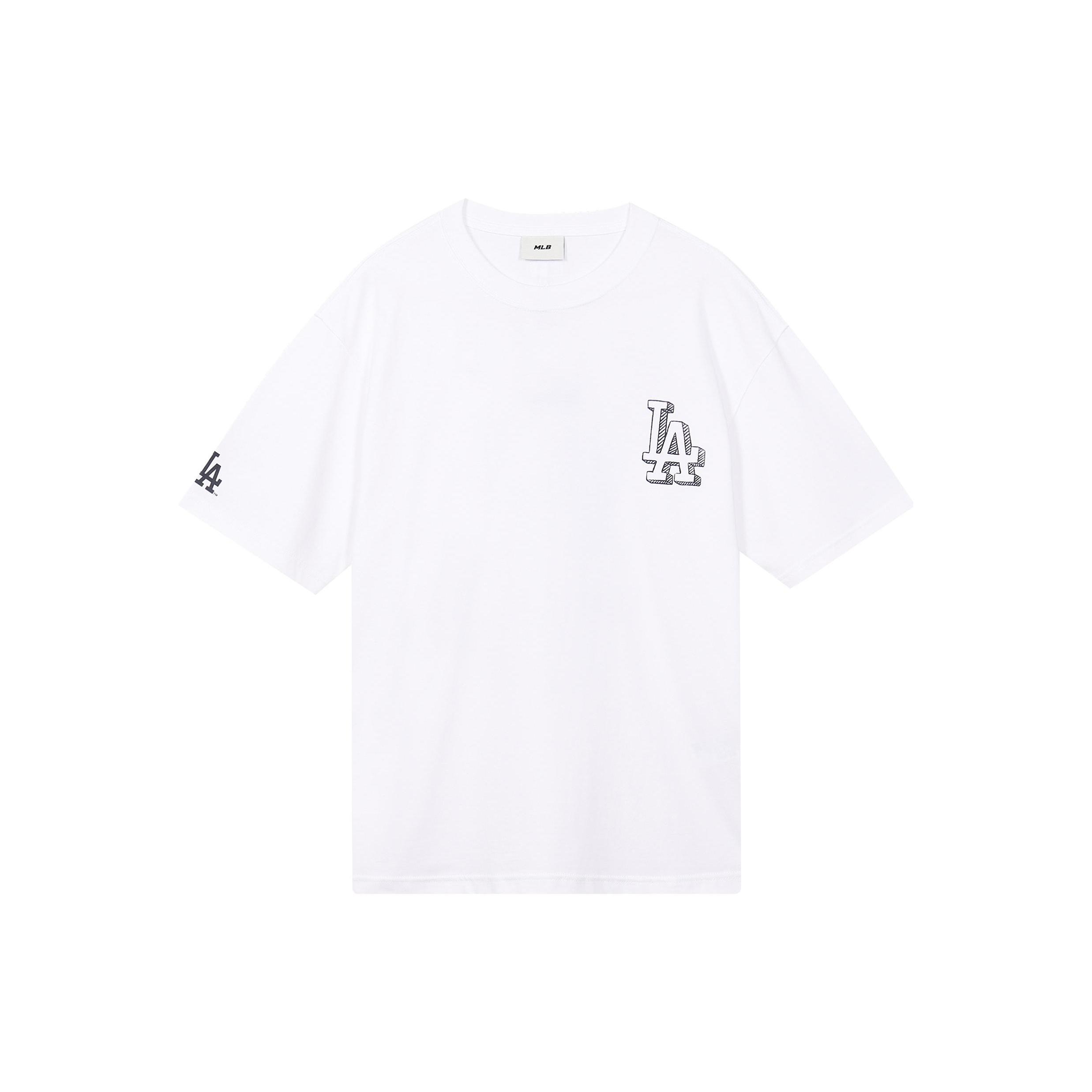 MLB Set-in Sleeve T-Shirt Unisex White 3ATSB0534-07WHS M