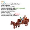 Ovly Zestaw części Farm Carriage Gardening MOC z wozem wołowym, zwierzętami DIY, klocki konstrukcyjne, zestaw do pieczenia kurczaka w stylu retro, prezent dla dzieci z instrukcją