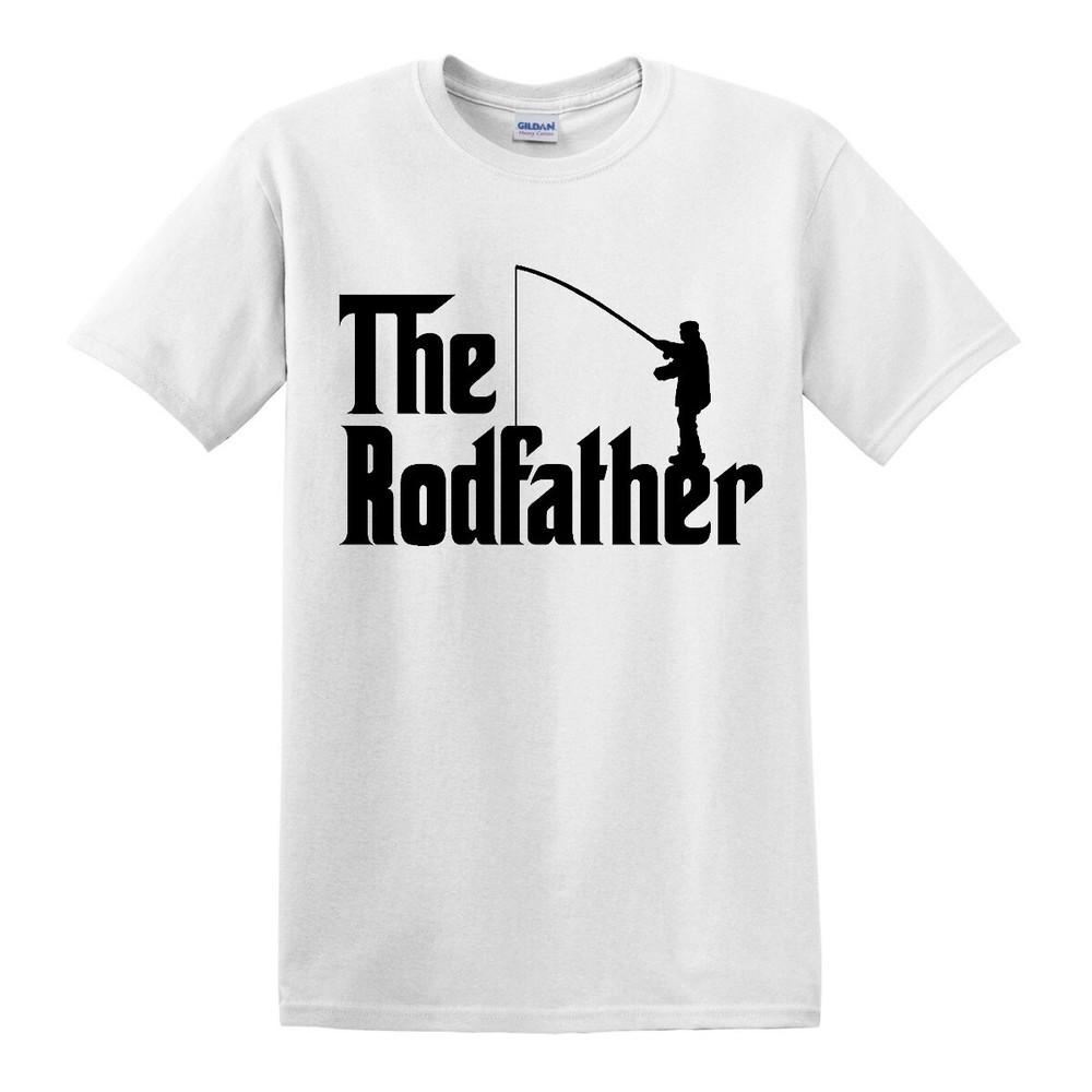 The Rodfather TShirtFunny Fishing FisherUnisex Fish Fun Party Joke crap Top Tee