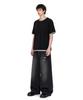 IDWS Layered Henley Neck T-Shirt Black