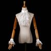 Elizabethanischer Stil Halskrause Halloween-Kostüm Koloniale Rüschenhalskrause für Veranstaltung im viktorianischen Stil