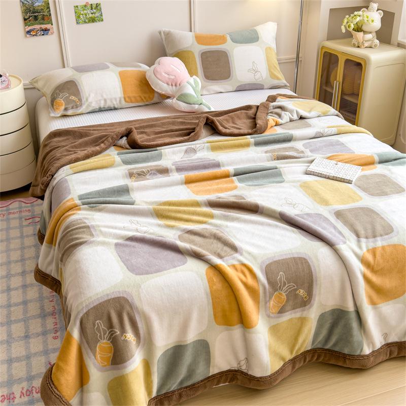 Yunjin Oboustranná zimní fleecová deka - Hrubá, útulná přehoz na pohovku a kancelářský šál