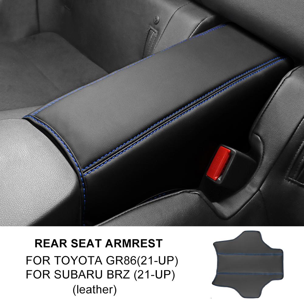

PU leather For Subaru BRZ ZD8 Toyota GR86 ZN8 2024 2025 Car Center Console Armrest Mat Cushion Accessories Leather Blue