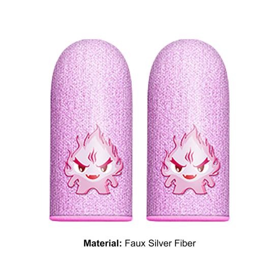 1 Pair Finger Cover Sensitive Luminous Breathable Video Games Touch Screen Fingertip Gloves for Gamers
