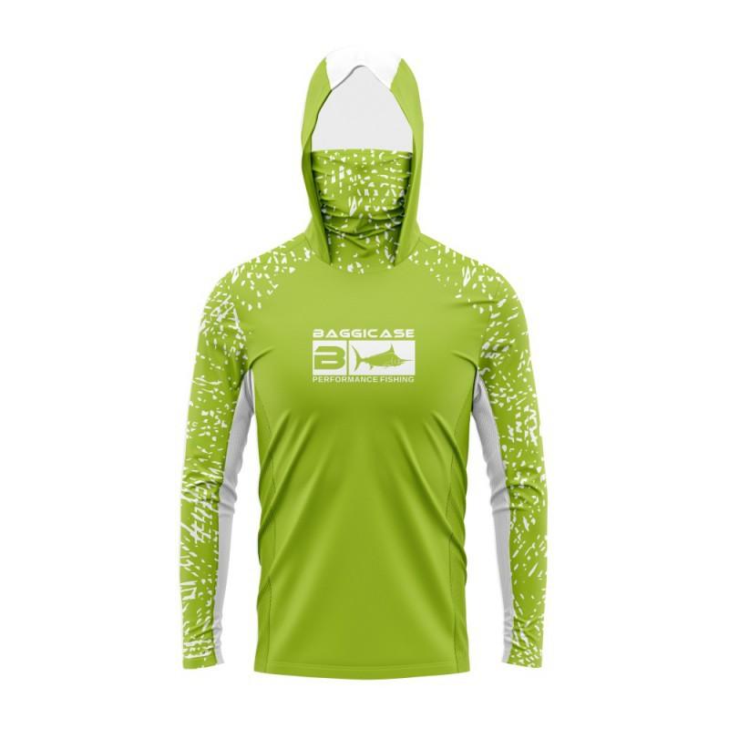 BAGGICASE Angelbekleidung Outdoor Sportbekleidung Mit Kapuze Maske Sonnenschutz Schnelltrocknend Atmungsaktiv