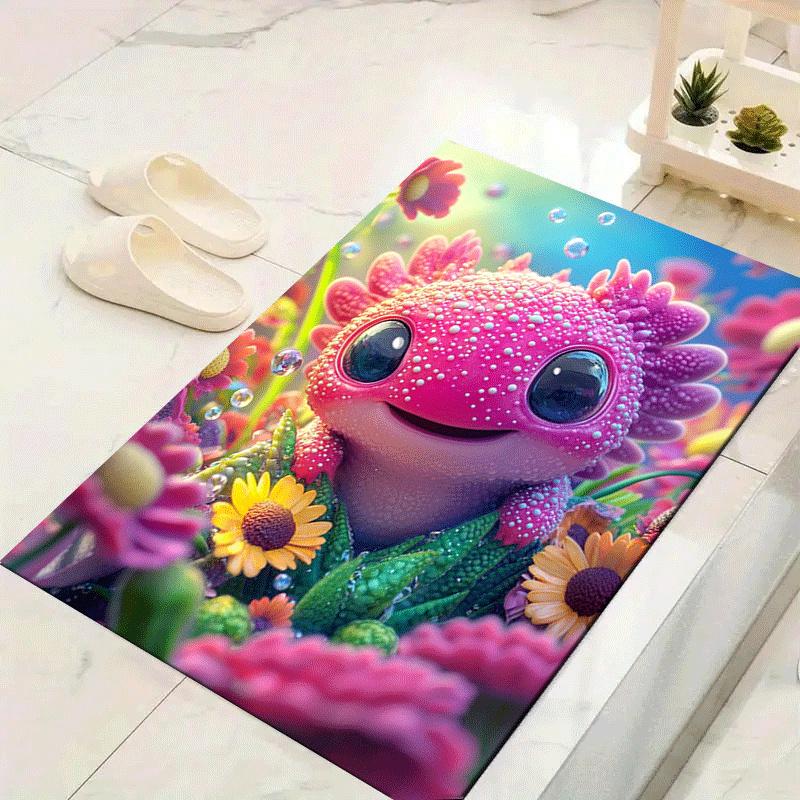

1pc Cute baby fish Design Area Rug - Soft, Anti-Slip, and Durable Gaming Room Decor for Bedroom 60cm by 90cm